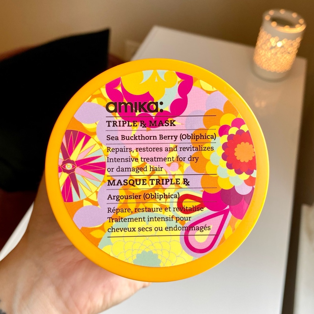 Amika Triple Rx Hair Mask, NEW, 16.9 fl. ounces